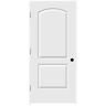 JELD-WEN 36 in. x 80 in. 2 Panel Continental Right-Hand Smooth Solid Core Molded Composite MDF Single Prehung Interior Door