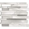 smart tiles Milano Carrera Gray 11.55 in. x 9.64 in. Vinyl Peel and Stick Tile (2.8 sq. ft./ 4-pack)