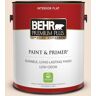 BEHR PREMIUM PLUS 1 gal. #W-F-110 Chamois Cloth Flat Low Odor Interior Paint & Primer