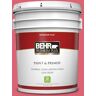 BEHR PREMIUM PLUS 5 gal. #P150-5 Kiss and Tell Flat Low Odor Interior Paint & Primer