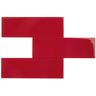 Giorbello Ruby Red 3 in. x 9 in. x 6mm Glass Subway Wall Tile (5 Sq. Ft.)