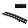 Winado 6 ft. Non-Skid Aluminum Folding Ramp Suitable Compatible with Wheelchair Mobile Scooters Steps Home Stairs Doorways