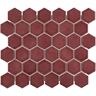 Merola Tile Tribeca 2 in. Hex Glossy Rusty Red 11-1/8 in. x 12-5/8 in. Porcelain Mosaic Tile (10.0 sq. ft./Case)