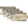 Urestone Ledgestone Wainscot #45 Almond Taupe 48 in. x 24 in. Stone Veneer Panel (4-Pack)