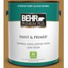 BEHR PREMIUM PLUS 1 gal. #M280-7 24 Karat Semi-Gloss Enamel Low Odor Interior Paint & Primer