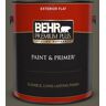 BEHR PREMIUM PLUS 1 gal. #780D-7 Wild Rice Flat Exterior Paint & Primer