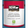 BEHR PREMIUM PLUS 1 gal. #T18-14 Soul Search Hi-Gloss Enamel Interior/Exterior Paint & Primer