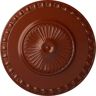 Ekena Millwork 23-1/2 in. x 3-1/4 in. Lyon Urethane Ceiling Medallion (Fits Canopies upto 3-5/8 in.), Firebrick