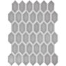 Daltile Premier Accents Jade Gray 13 in. x 10 in. Glass Hexagon Mosaic Tile (8.8 sq. ft./Case)