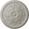 Ekena Millwork 21 in. x 2 in. Luton Urethane Ceiling Medallion (Fits Canopies upto 3-1/2 in.), Pot of Cream