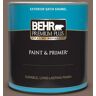 BEHR PREMIUM PLUS 1 qt. #N180-6 Derby Satin Enamel Exterior Paint & Primer