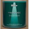 BEHR MARQUEE 1 qt. #N270-7 Library Oak Semi-Gloss Enamel Interior Paint & Primer