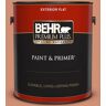 BEHR PREMIUM PLUS 1 gal. #M200-5 Terra Cotta Clay Flat Exterior Paint & Primer