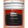 BEHR PREMIUM PLUS 5 gal. #MQ4-38 Balcony Sunset Flat Exterior Paint & Primer