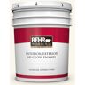 BEHR PREMIUM PLUS 5 gal. #OR-W15 Sleek White Hi-Gloss Enamel Interior/Exterior Paint