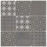 Merola Tile Classico 4 in. Square Black 11-5/8 in. x 11-5/8 in. Porcelain Mosaic Tile (9.6 sq. ft./Case)