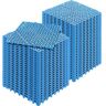 VEVOR Interlocking Drainage Mat Floor Tiles 12 x 12 x 0.6 in. PVC Interlocking Gym Flooring Tiles Mat (Blue 55 Pcs,55 sq ft)