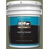 BEHR PREMIUM PLUS 5 gal. #420F-6 Egyptian Nile Satin Enamel Exterior Paint & Primer