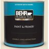 BEHR PREMIUM PLUS 1 qt. #PPU8-14 Silky Bamboo Satin Enamel Exterior Paint & Primer