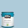 BEHR PREMIUM PLUS 1 gal. #S500-2 Essex Blue Satin Enamel Low Odor Interior Paint & Primer