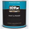 BEHR PREMIUM PLUS 1 qt. #560E-1 Little Dipper Satin Enamel Exterior Paint & Primer