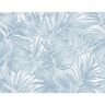LILLIAN AUGUST 60.75 sq. ft. Coastal Haven Blue Shale Cordelia Tossed Palms Embossed Vinyl Unpasted Wallpaper Roll