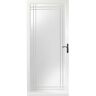 Andersen 3000-Series 36 in. x 80 in. White Right-Hand Full View Etched Interchangeable Aluminum Storm Door with ORB Hardware