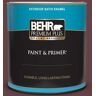 BEHR PREMIUM PLUS 1 qt. #T11-10 Wild Thing Satin Enamel Exterior Paint & Primer