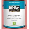 BEHR PREMIUM PLUS 1 gal. #M160-5 Pink Damask Satin Enamel Low Odor Interior Paint & Primer