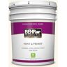 BEHR PREMIUM PLUS 5 gal. #OR-W15 Sleek White Eggshell Enamel Low Odor Interior Paint & Primer