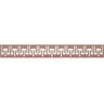 Ekena Millwork Victory Fretwork 0.375 in. D x 46.5 in. W x 6 in. L Walnut Wood Panel Moulding