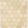 Bedrosians Crema Marfil Select Hexagon 11 in. x 12 in. Polished Crema Marfil Select Marble Mosaic Tile (9.78 sq. ft./Carton)