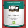 BEHR PREMIUM PLUS 1 gal. #PMD-85 Crimson Silk Semi-Gloss Enamel Low Odor Interior Paint & Primer