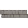 NovikShake 14.5 in. x 48.75 in. RS RoughSawn Shake Polymer Siding in Coventry Gray (12 Panels Per Box, 48.8 sq. ft.)