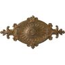 Ekena Millwork 23-1/2 in. W x 12-1/4 in. H x 1-1/2 in. Quentin Urethane Ceiling Medallion, Rubbed Bronze