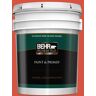 BEHR PREMIUM PLUS 5 gal. #T18-12 Spirit Warrior Semi-Gloss Enamel Exterior Paint & Primer