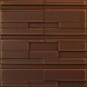 Ekena Millwork 19 5/8 in. x 19 5/8 in. Offset Brick EnduraWall Decorative 3D Wall Panel, Aged Metallic Rust (12-Pack for 32.04 Sq. Ft.)