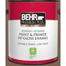 BEHR PREMIUM PLUS 1 gal. #N260-7 Folk Guitar Hi-Gloss Enamel Interior/Exterior Paint & Primer