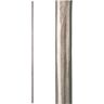 HOUSE OF FORGINGS Satin Clear 3.1.1 Round Hammered Plain Solid 0.6 in. x 44 in. Iron Baluster for Staircase Remodel