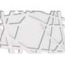 Ekena Millwork 1 in. P X 24 in. W X 16 in. H Novo Architectural Grade PVC Contemporary Ceiling Medallion