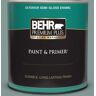 BEHR PREMIUM PLUS 1 qt. #T18-15 In The Moment Semi-Gloss Enamel Exterior Paint & Primer