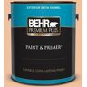 BEHR PREMIUM PLUS 1 gal. #M220-3 Carving Party Satin Enamel Exterior Paint & Primer