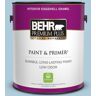 BEHR PREMIUM PLUS 1 gal. #S500-2 Essex Blue Eggshell Enamel Low Odor Interior Paint & Primer