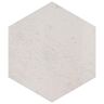 Merola Tile Capri Hex Neve 7 in. x 8 in. Porcelain Floor and Wall Tile (10.8 sq. ft./Case)