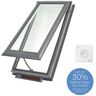 VELUX 21 x 37-7/8 in. Solar Powered Fresh Air Venting Deck-Mount Skylight with Laminated Low-E3 Glass