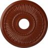 Ekena Millwork 16 in. x 3-5/8 in. ID x 3/4 in. Melonie Urethane Ceiling Medallion (Fits Canopies upto 6-3/8 in.), Firebrick