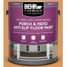 BEHR PREMIUM 1 gal. #M240-6 Stunning Gold Textured Low-Lustre Enamel Interior/Exterior Porch and Patio Anti-Slip Floor Paint