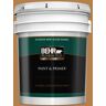 BEHR PREMIUM PLUS 5 gal. #PMD-106 Caramel Sauce Semi-Gloss Enamel Exterior Paint & Primer