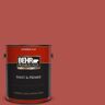 BEHR PREMIUM PLUS 1 gal. #BIC-48 Fortune Red Flat Exterior Paint & Primer