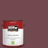 BEHR PREMIUM PLUS 1 gal. #PPU1-14 Formal Maroon Flat Low Odor Interior Paint & Primer